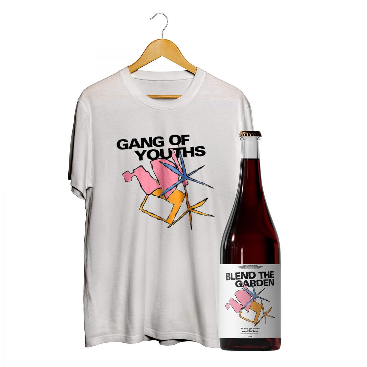 Blend The Garden Wine Shirt Bottle